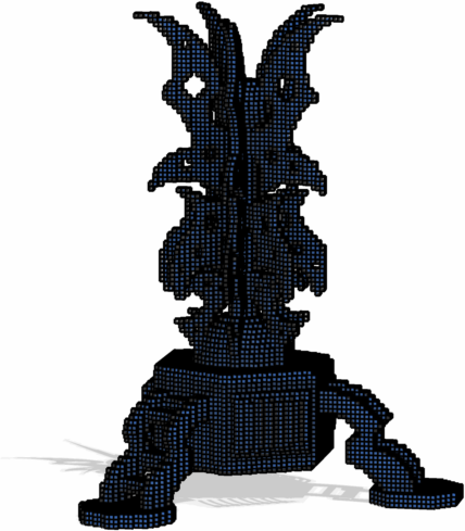 big alien model voxelized