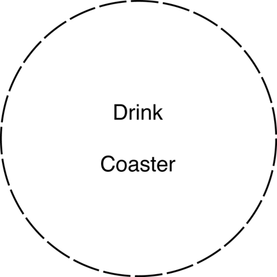 drink coaster template
