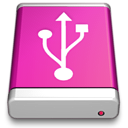 Pink Drive Icon